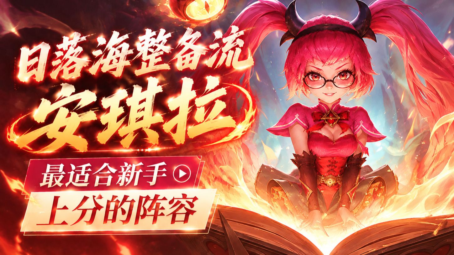 日落海整备流安琪拉，新手上分必玩阵容，王者万象棋新手最强阵容推荐-日落海整备流安琪拉教学攻略，王者万象棋新手必玩阵容