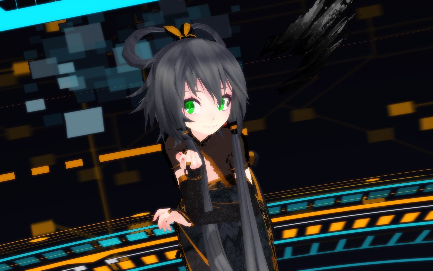 mmd 极乐净土 金丝雀洛天依 腿控福利