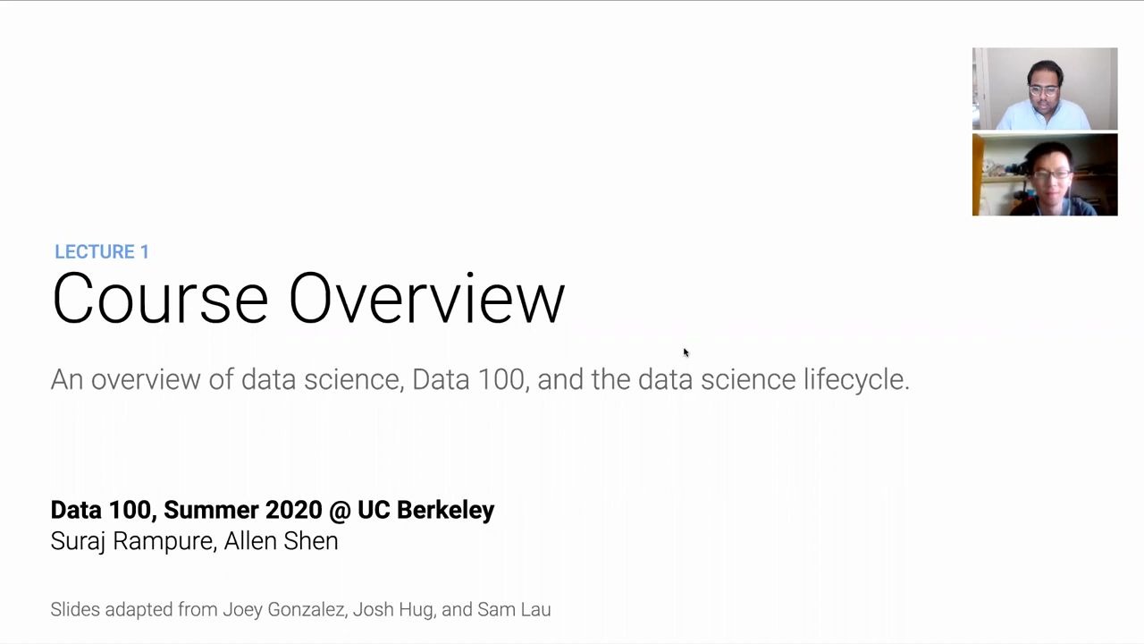 加州大学伯克利分校 DATA100 数据科学导论 Principles and Techniques of Data Science(Summer 2020)哔哩哔哩bilibili