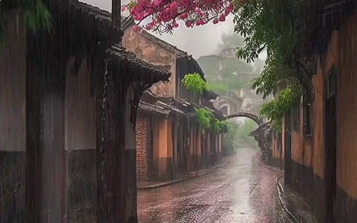 聽雨是一種宣洩,看雨是一種解壓.