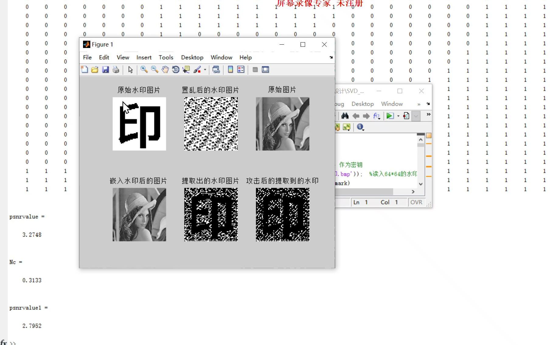 基于 MATLAB的SVD的数字图像水印技术哔哩哔哩bilibili