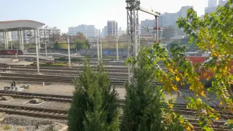 K8092次列车的本务机车HXD1D0666武局南段通过