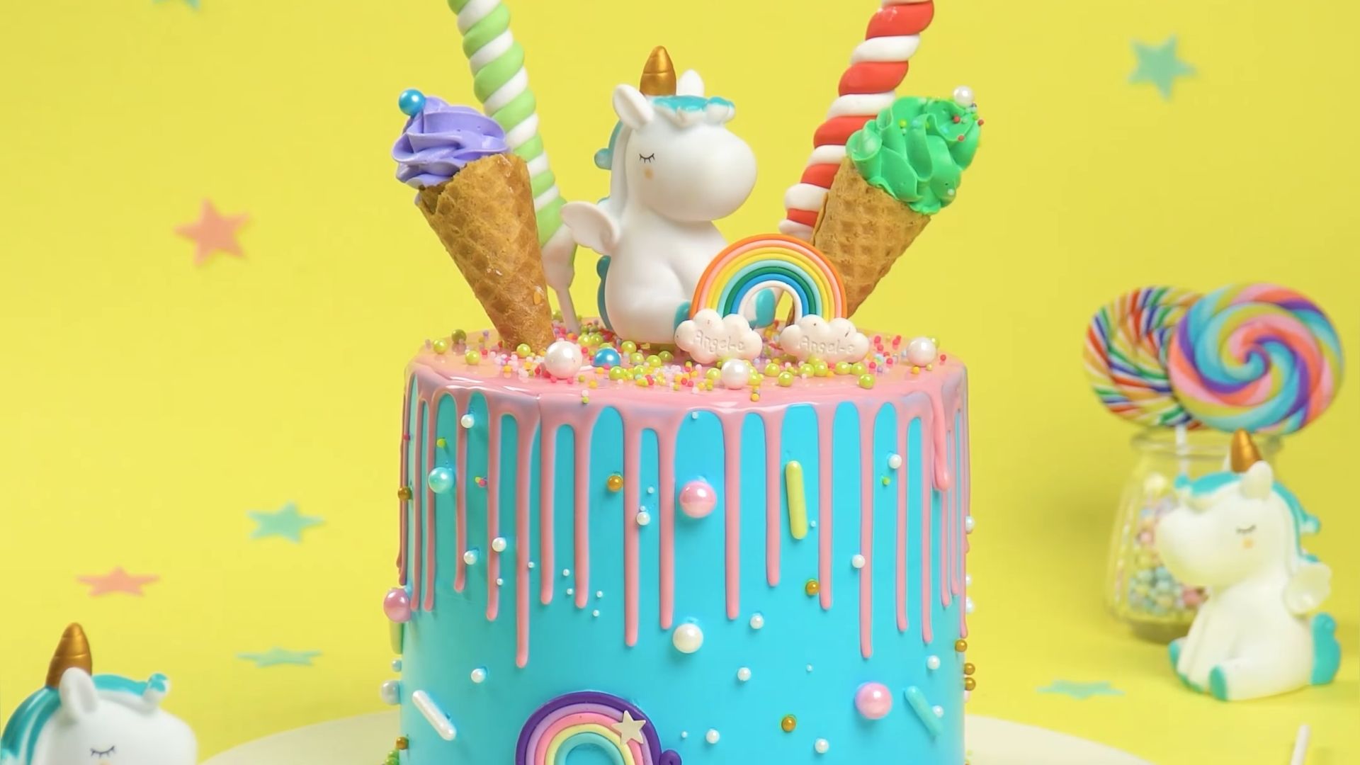 独角兽翻糖奶油装饰蛋糕