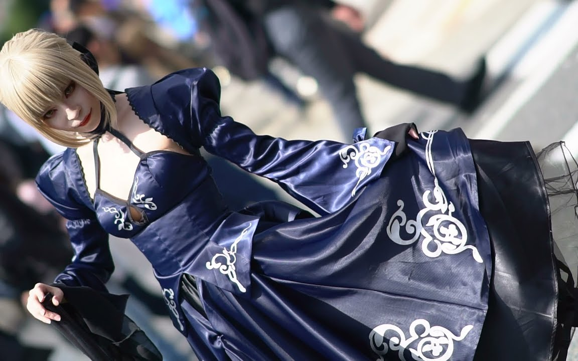 [图]Fate/GrandOrder 黑saber cosplay视频【日本桥SF】