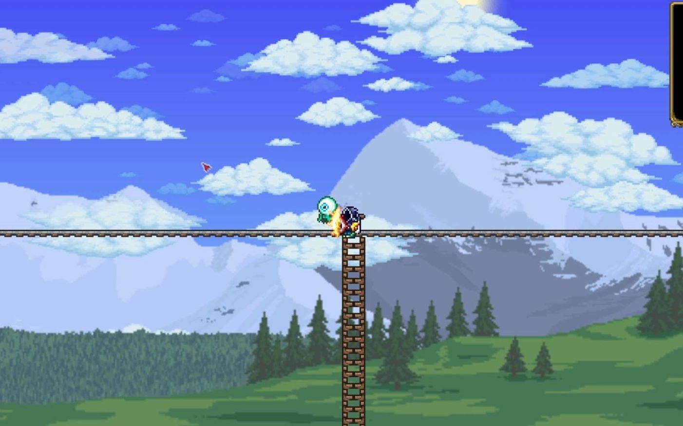 泰拉瑞亚:这该死的楼梯尿性