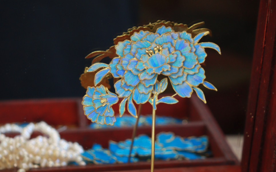 【九日坊】故宫花丝镶嵌牡丹是怎么做的