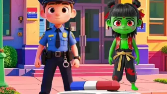 哪吒做了什么坏事被警察逮到了。