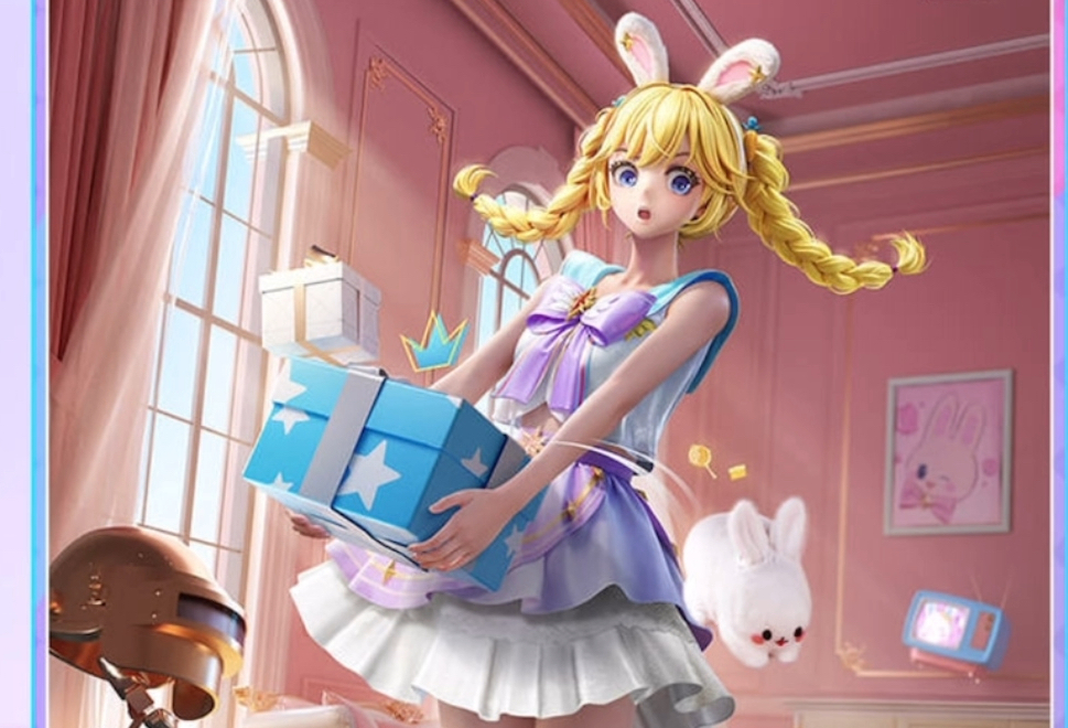 和平精英新皮肤兔兔小魔女:马卡龙色系水手服,二次元少女魅力
