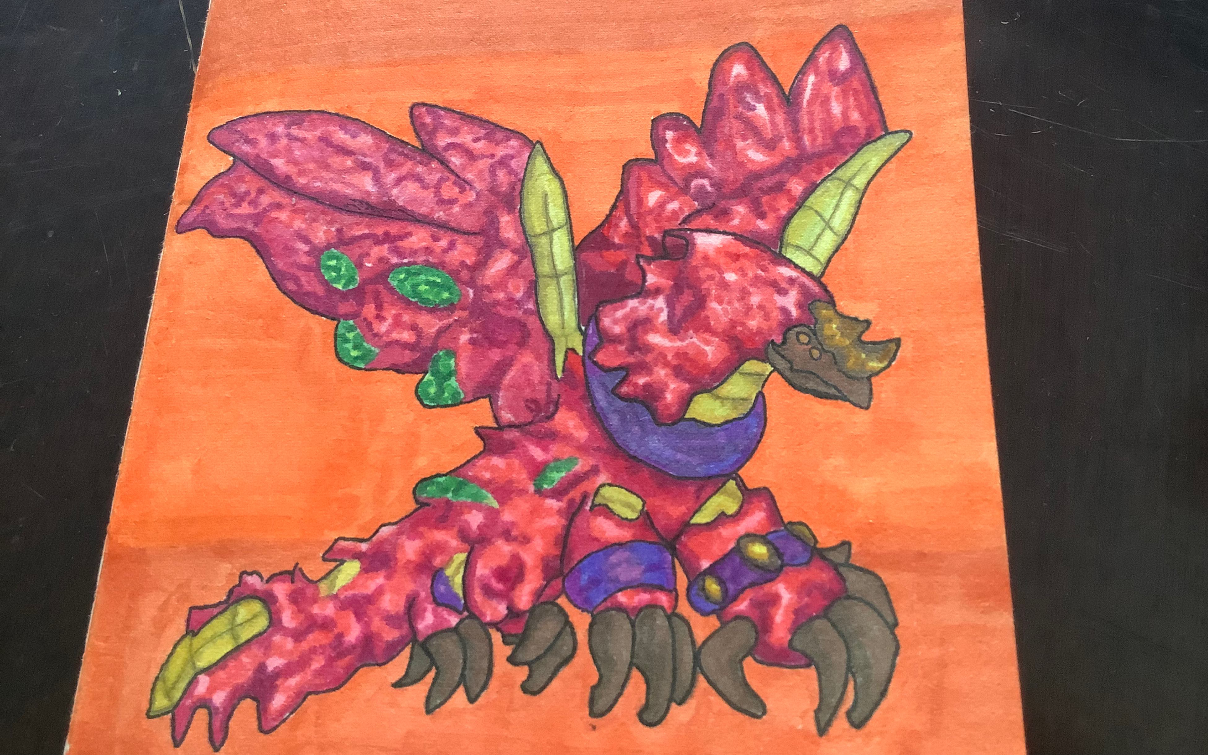 丛林龙,但是是手绘