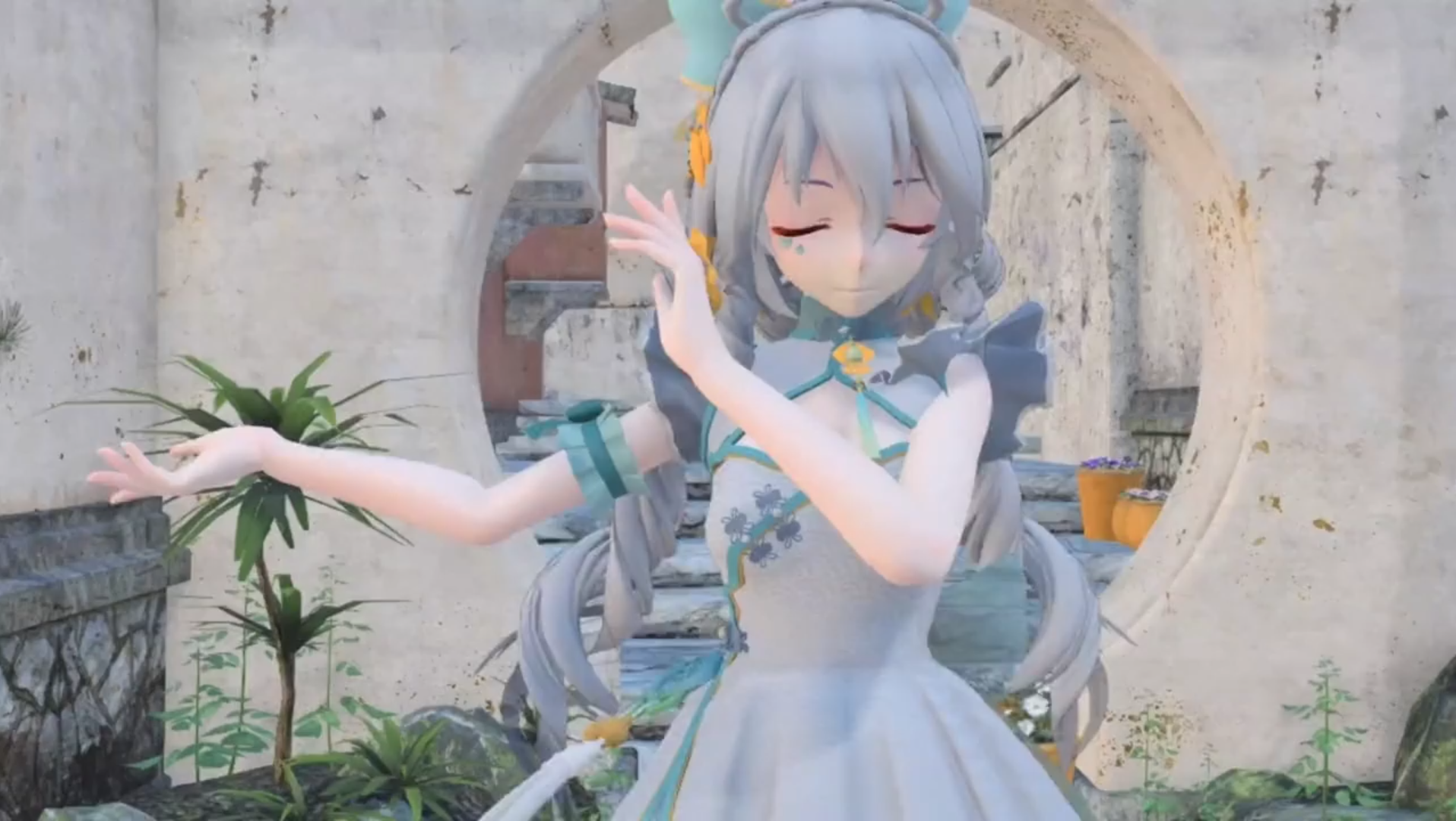 【洛天依mmd】烟雨江南 古风 二次元 国风 虚拟偶像 洛天依 跳舞 宅舞