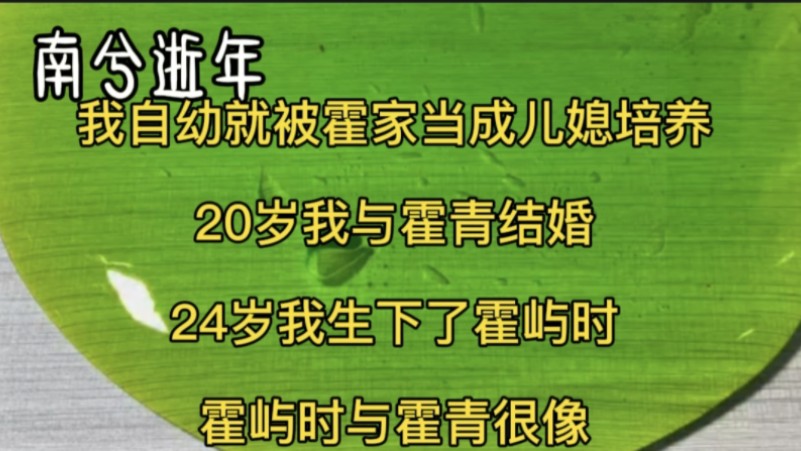 我自幼就被霍家当成儿媳培养20岁我与霍青结婚24岁我生下了霍雨石霍雨石与霍青很像哔哩哔哩bilibili