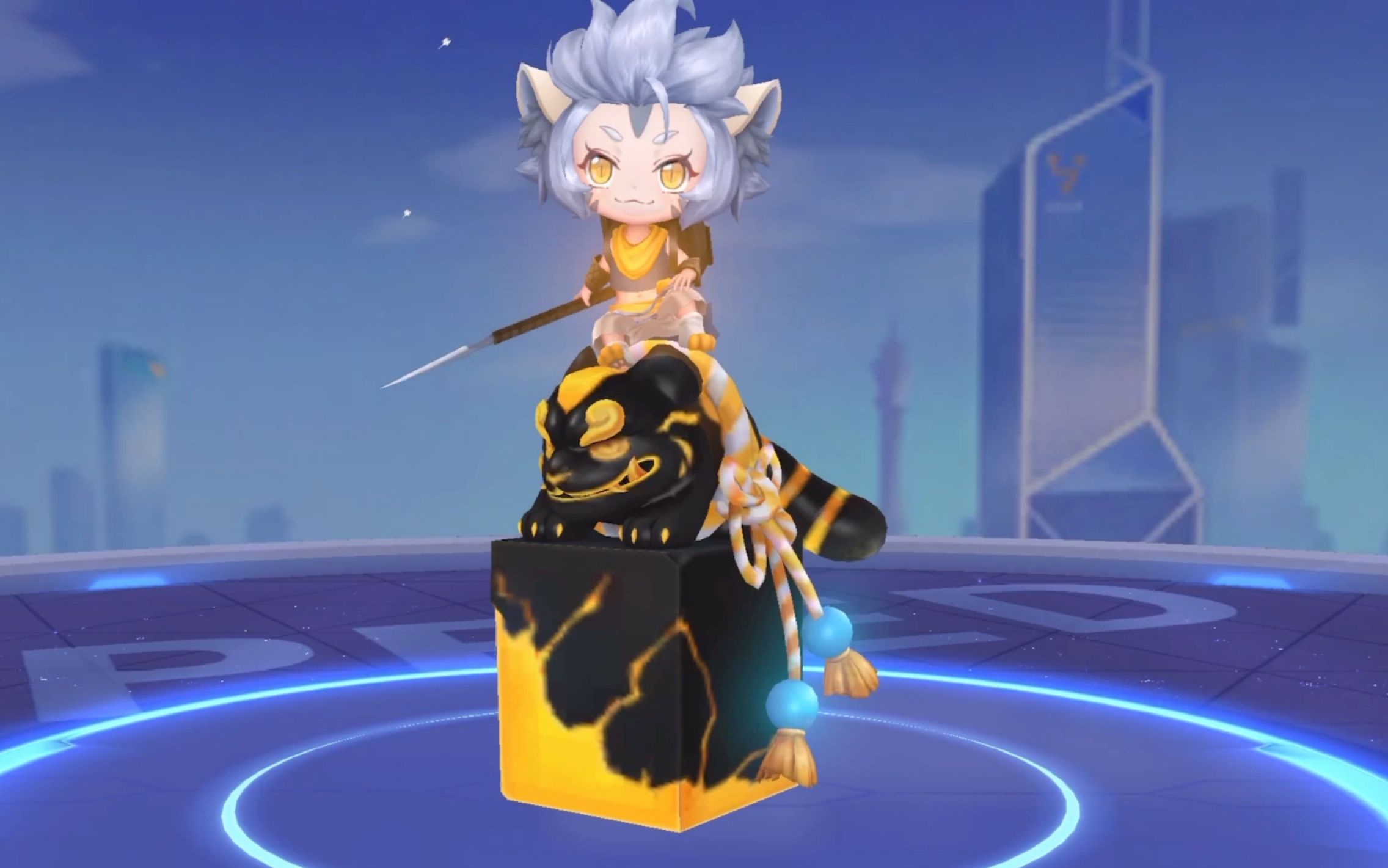 试水全新腾空宠物玉玺神虎 局内尾挂展示