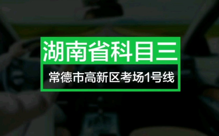 常德市高新区科目三考场1号线哔哩哔哩bilibili