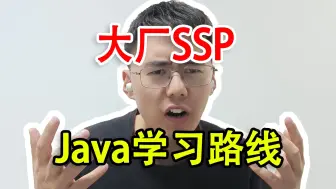 大厂SSP的Java学习路线，零基础，分阶段，极简的自学编程指南，全网最全面最贴心