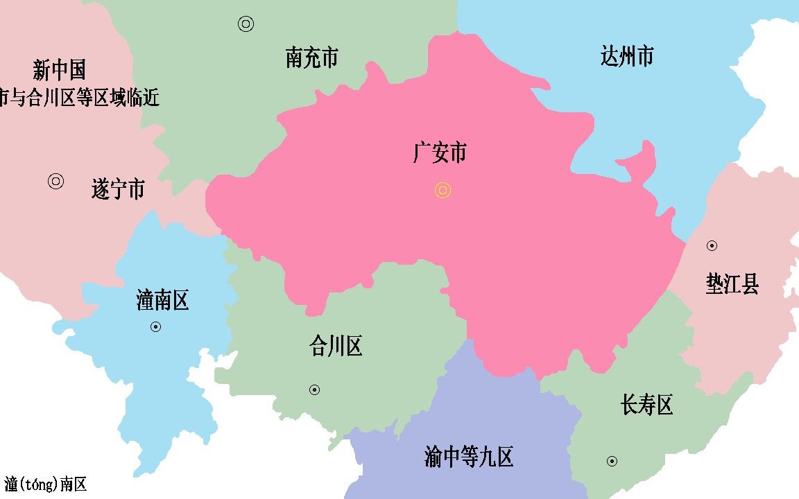 广安在四川位置地图图片