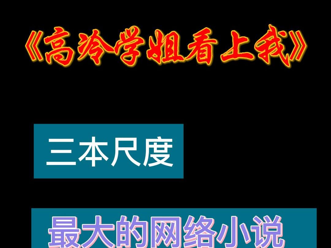 3本尺度最大的网络小说《高冷学姐看上我》哔哩哔哩bilibili