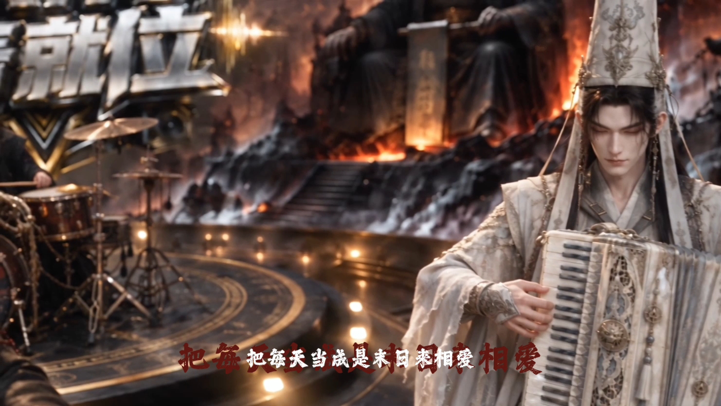 阎王开嗓地府 BGM：《死了都要爱》，跨越阴阳，生死挡不住深情。