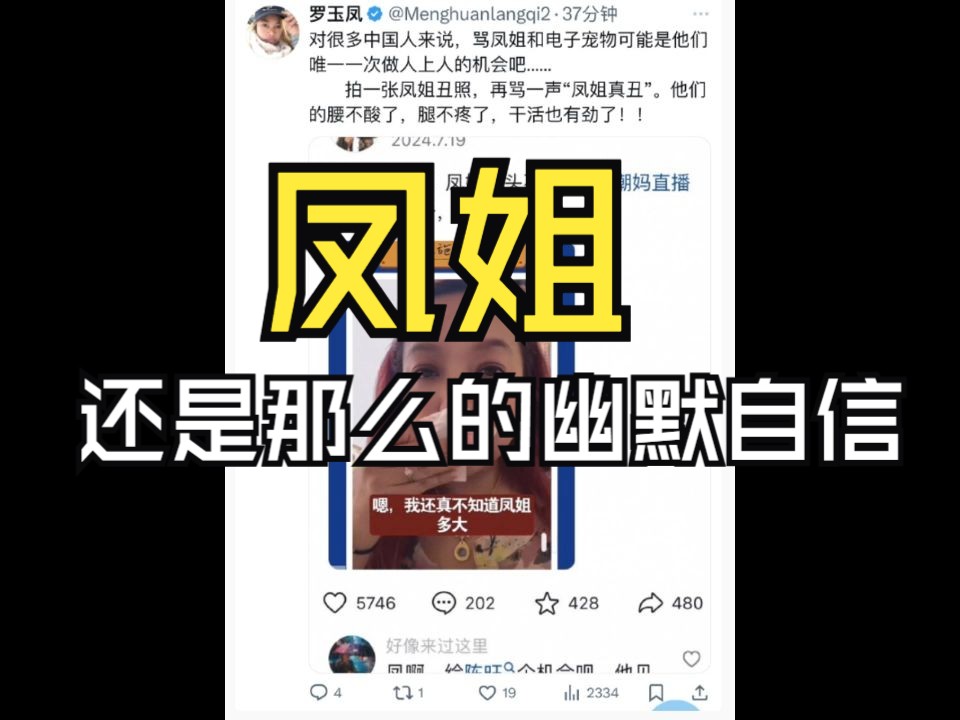 ＂凤姐＂罗玉凤翻牌到潮妈切片了.哔哩哔哩bilibili