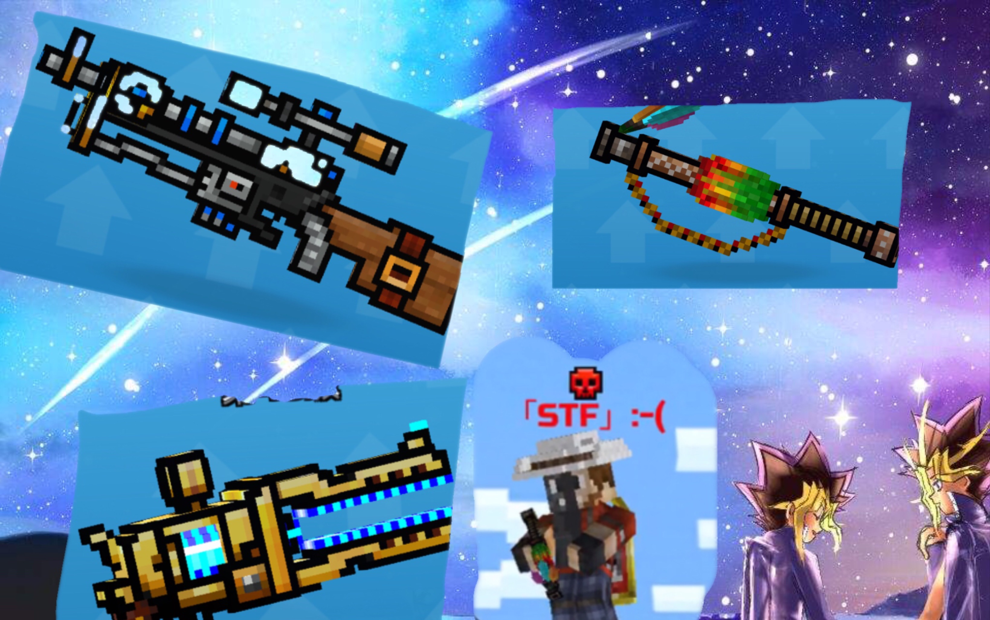 让我和这位大佬切磋一下_(6106ω6107 」∠)_(pixel gun 3d)