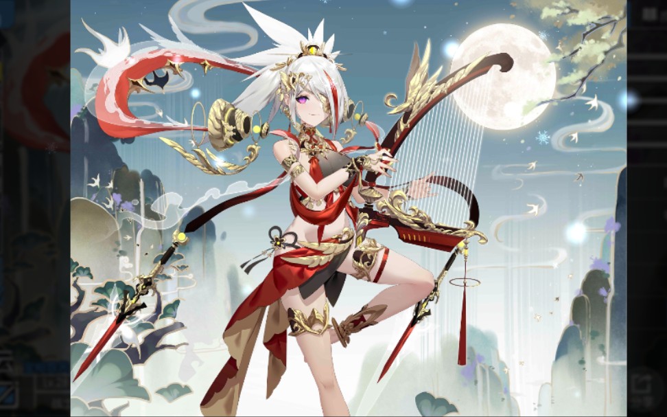 300大作战樱庭云新ur『宝相霓裳』局内演示_300英雄