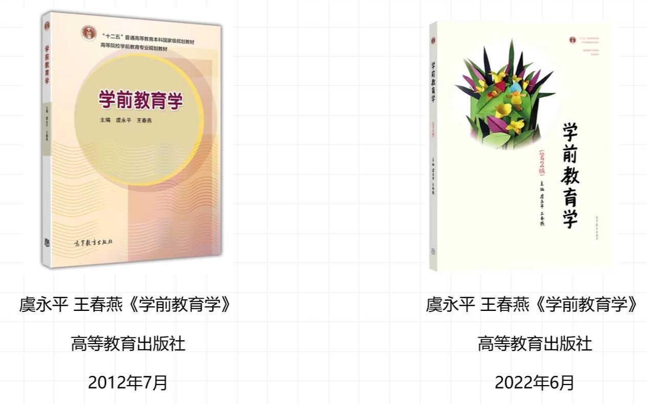 虞永平.王春燕《学前教育学》第1版与第2版教材对比哔哩哔哩bilibili