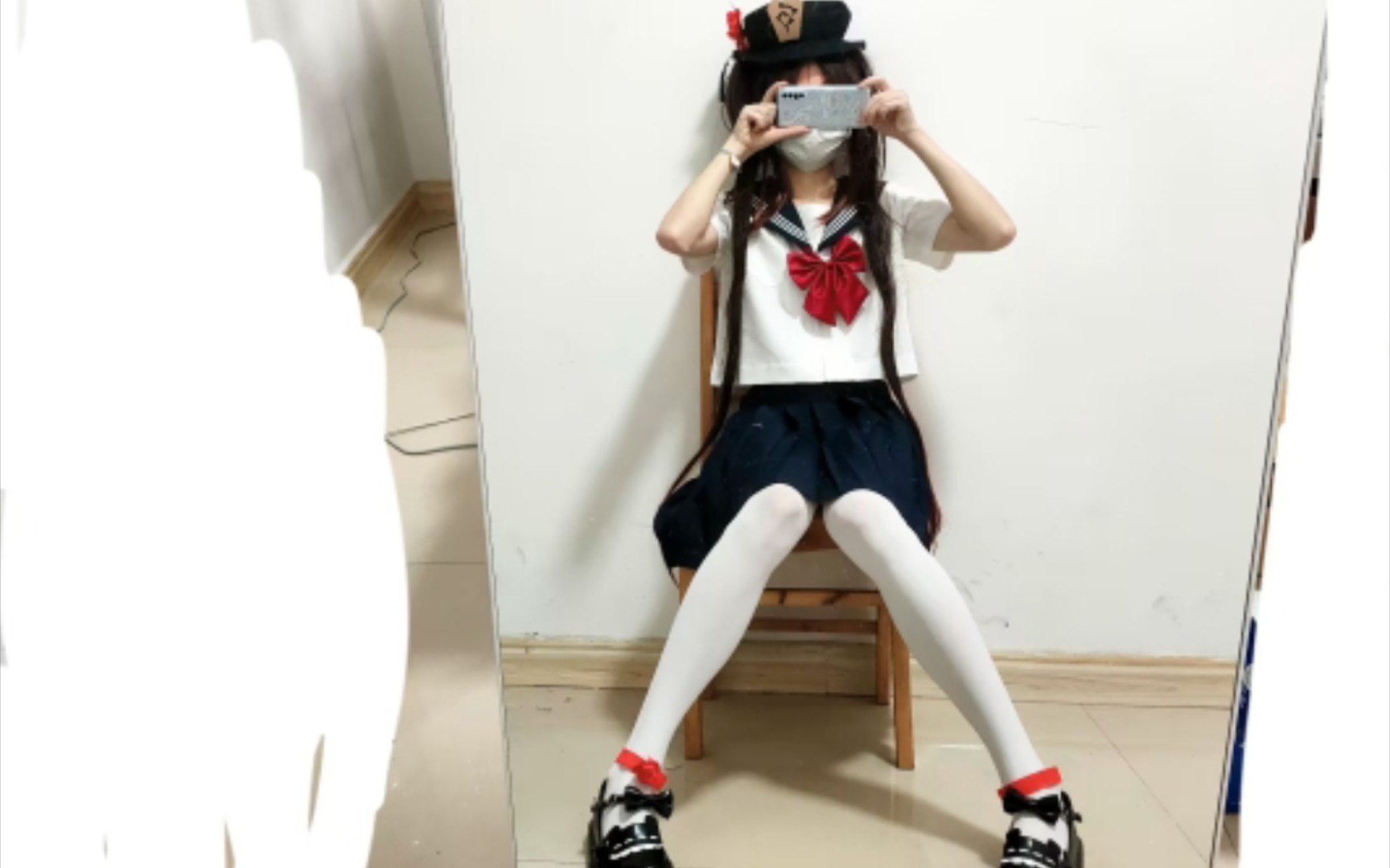 胡桃cos,但是jk制服