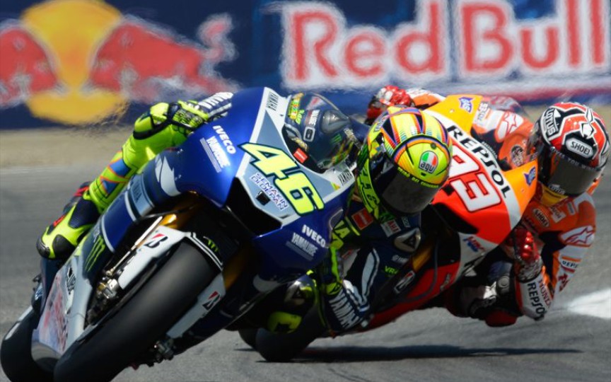 motougp绝代双骄的巅峰对决#46号西罗#93号马奎斯_哔哩哔哩_bilibili