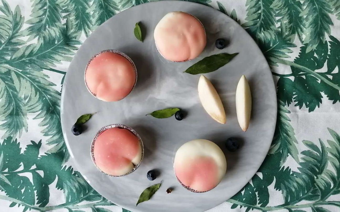 【蜜桃系列】蜜桃大福 | peach daifuku