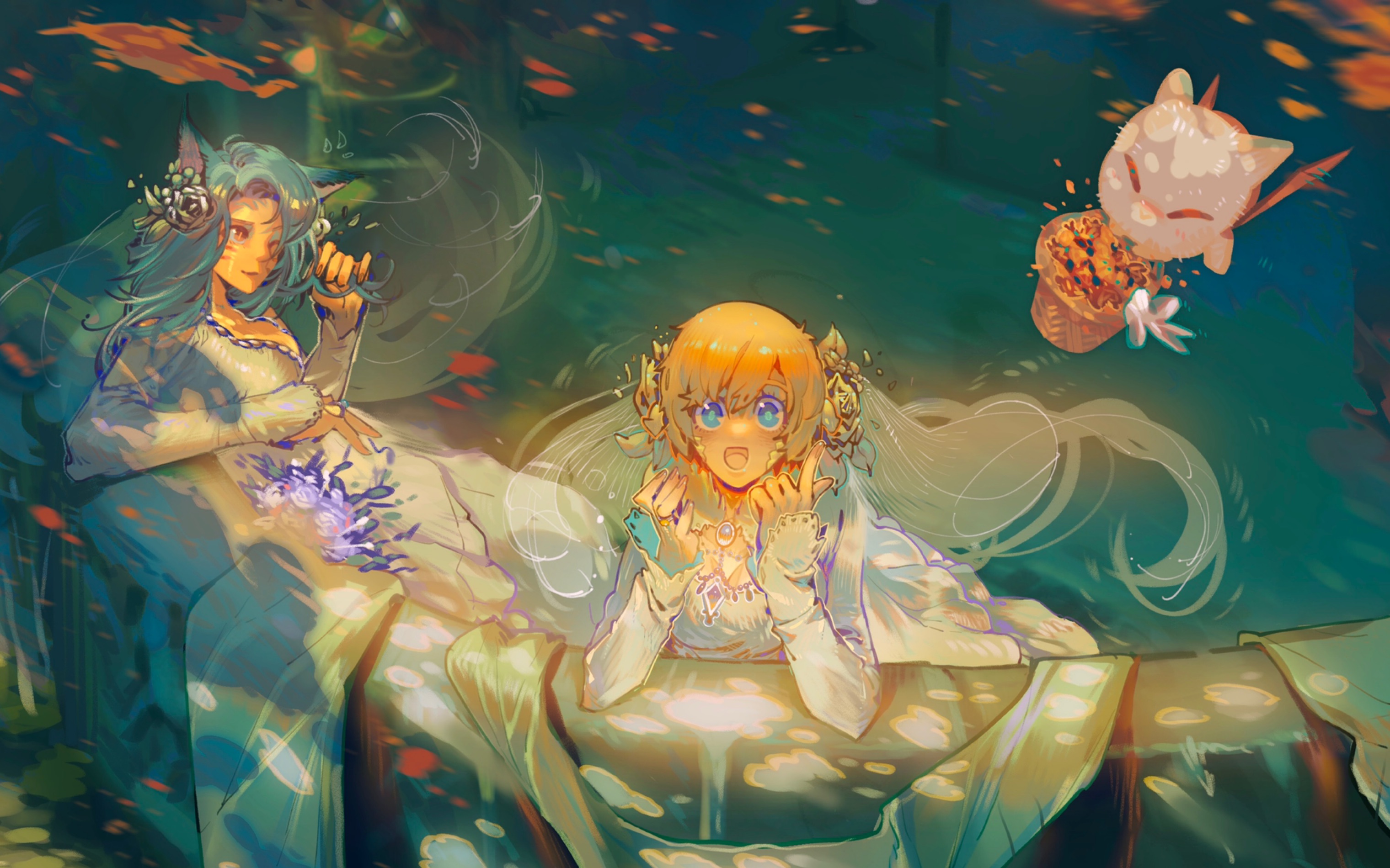 【ff14插图过程】龙猫大橘已定!