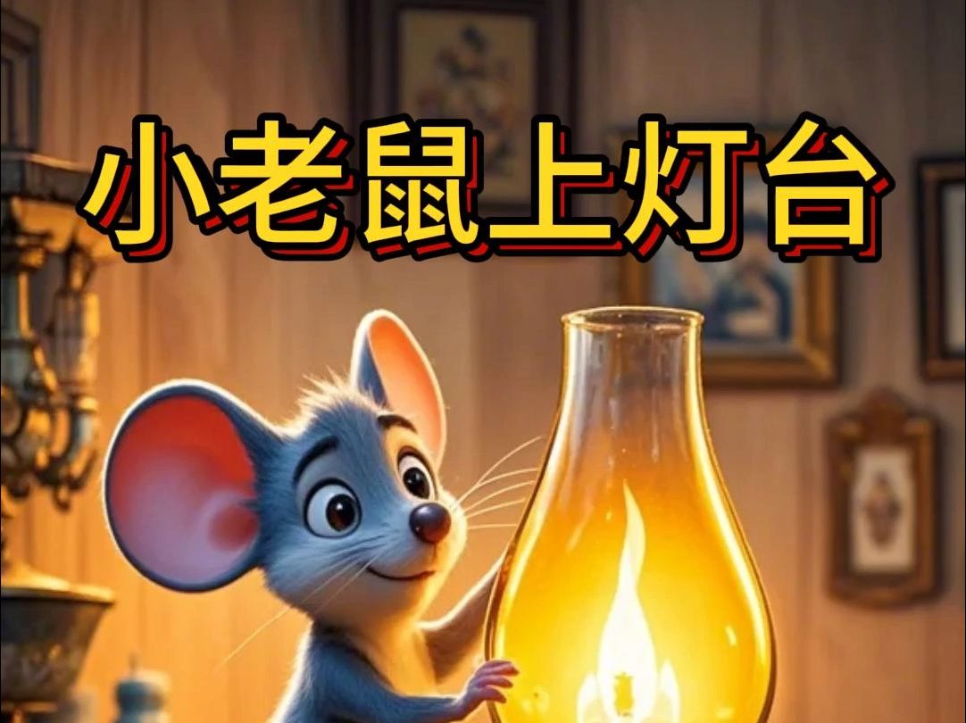 启蒙早教儿歌动画:小老鼠上灯台