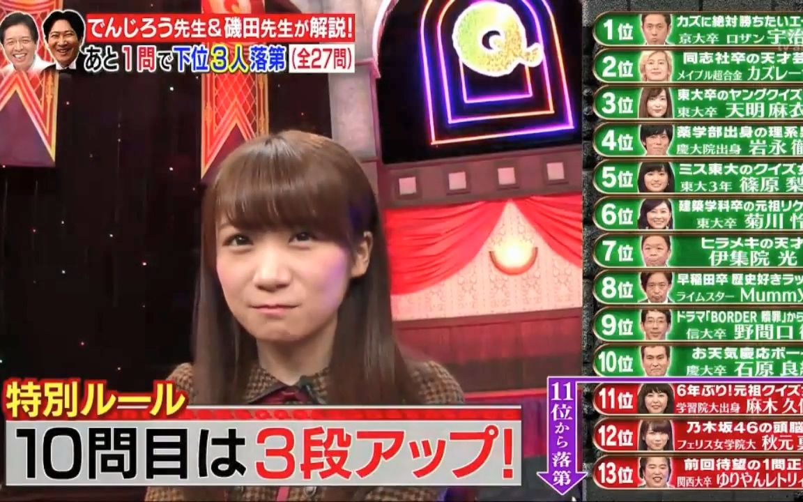 【乃木坂46】171023 Quiz Presen Variety Q Sama!! 2时间SP 【生肉】哔哩哔哩bilibili