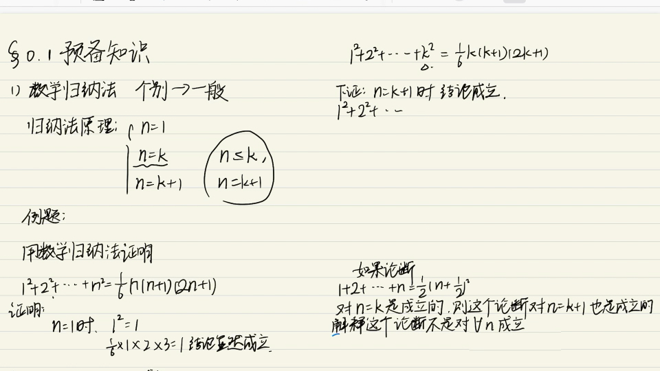 [图]数学分析 0.1 数学归纳法