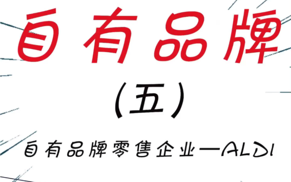 奥乐齐它来了!德国最大的连锁超市自有品牌情况分析.哔哩哔哩bilibili