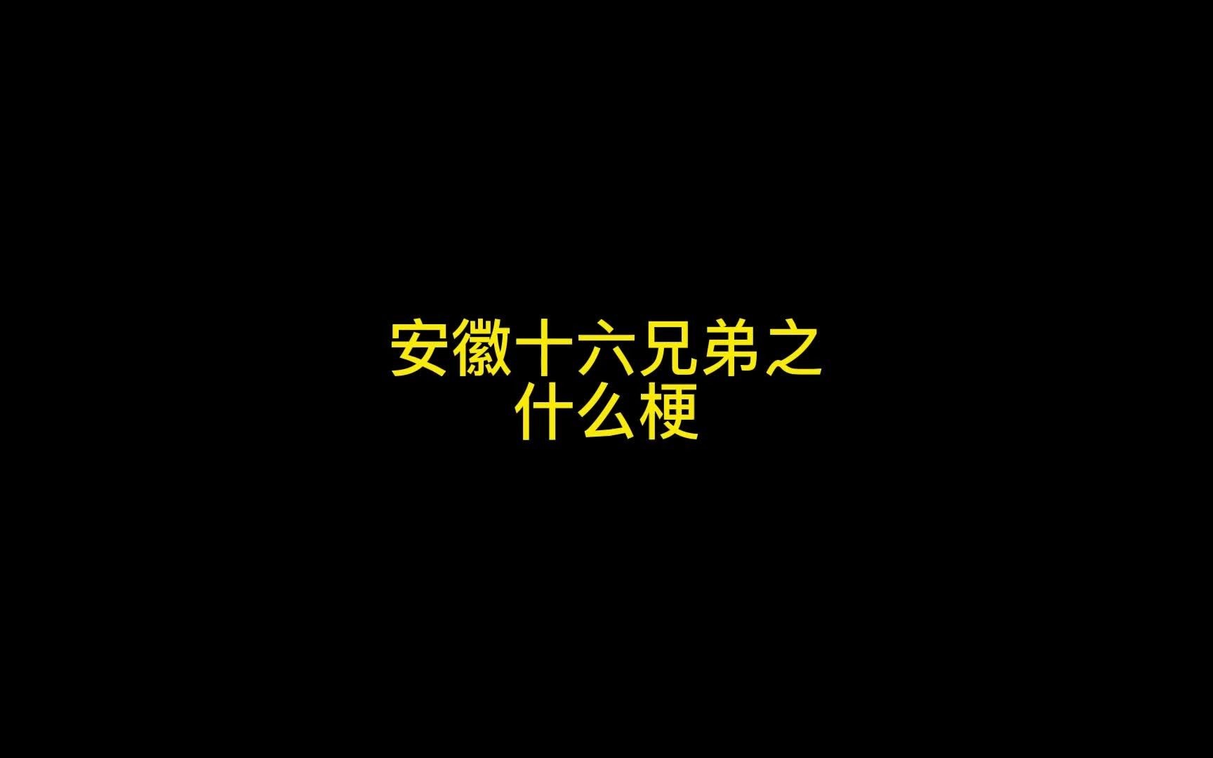 安徽十六兄弟之什么梗哔哩哔哩bilibili