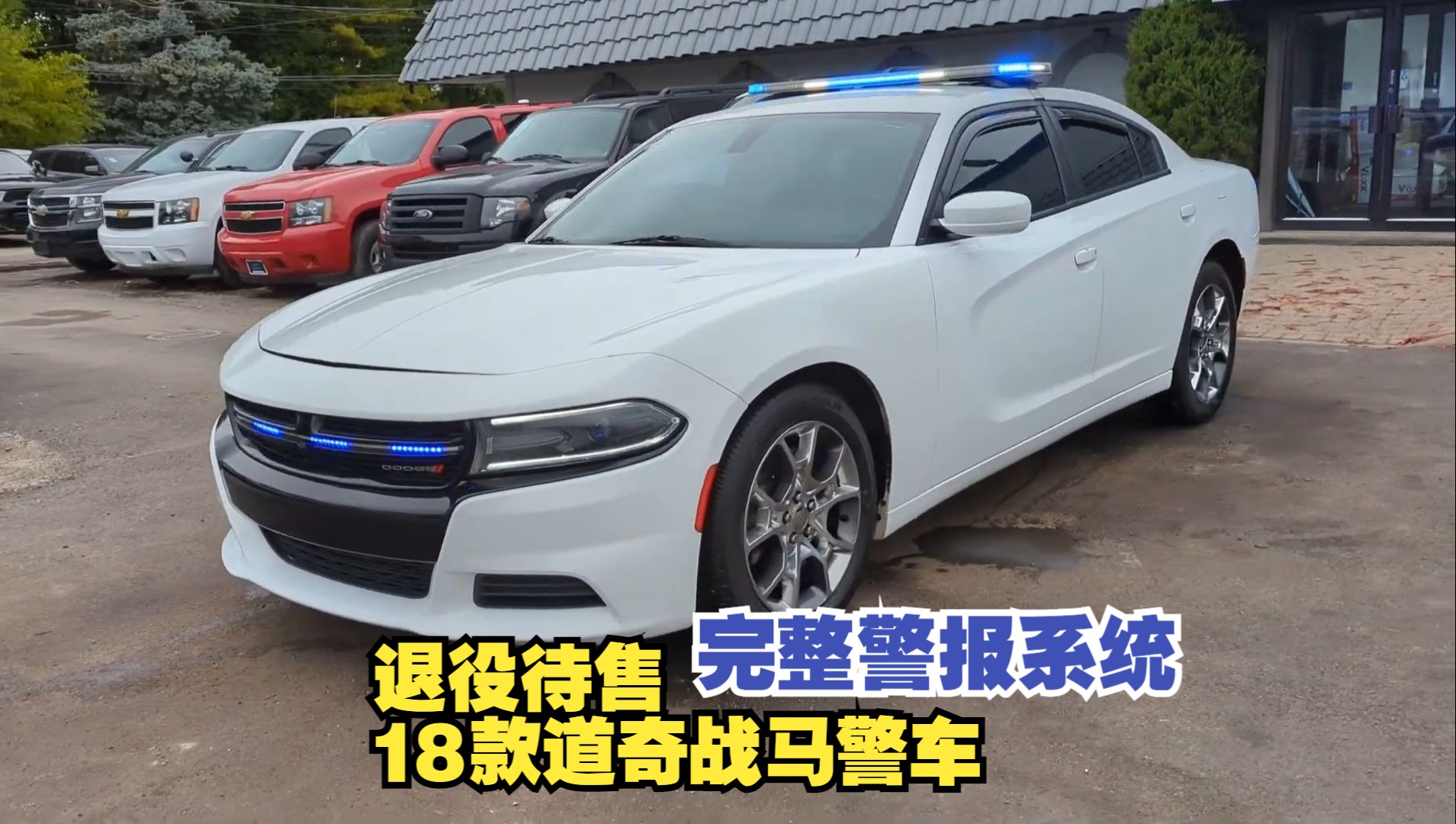 退役待售18款道奇战马警车,罕见轮毂,带全套警报系统