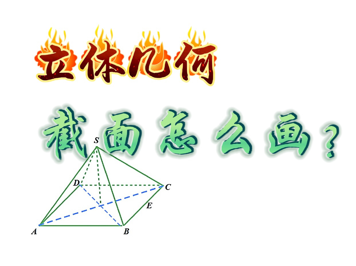 高中数学,立体几何【截面】怎么画,这个视频帮你搞定哔哩哔哩bilibili