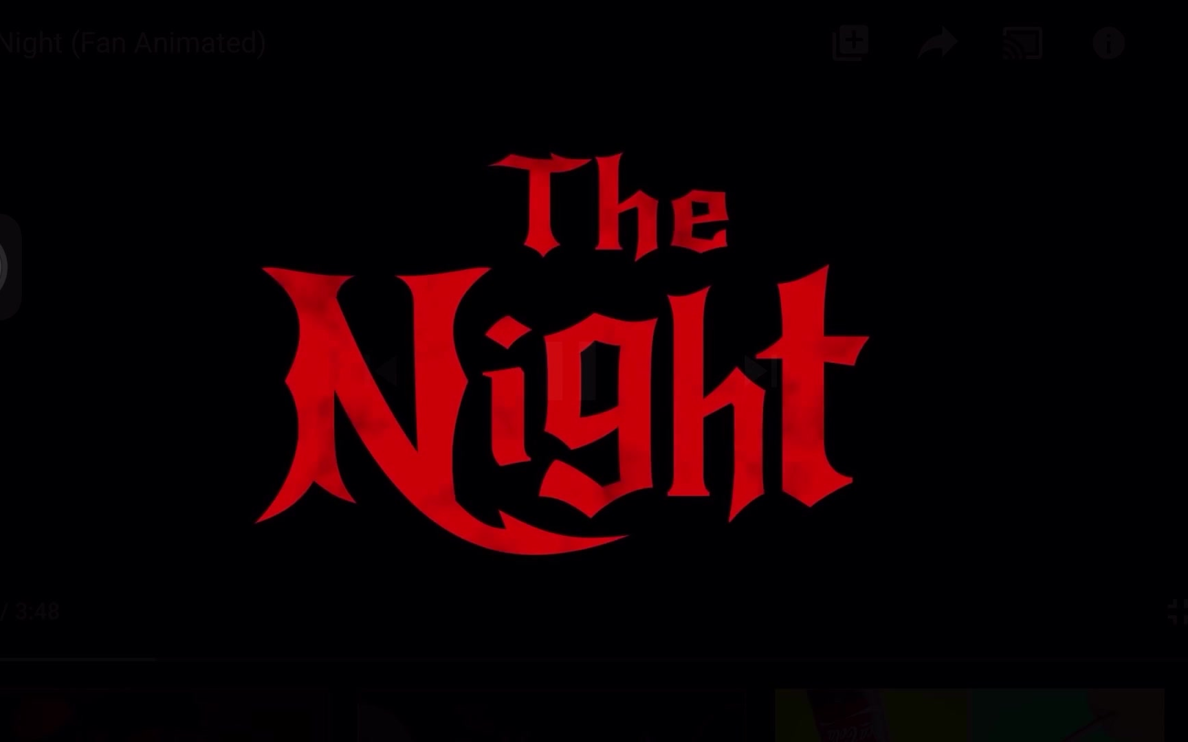 The Night(Fan Animated) 吸血鬼女孩/筷子精吸血鬼哔哩哔哩bilibili