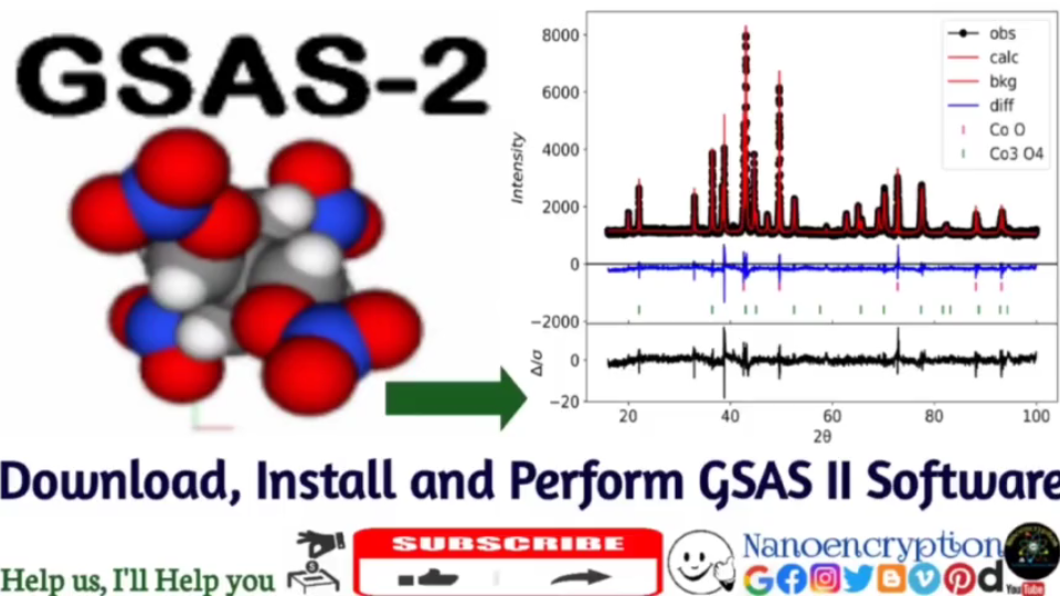 下载并使用GSAS 2软件进行Rietveld精修哔哩哔哩bilibili