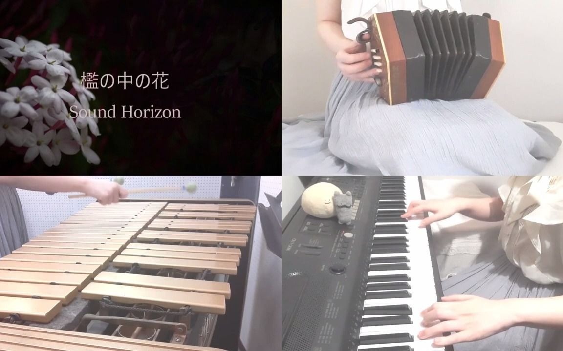 槛の中の花Sound Horizon concertina&vibraphone&piano coverはるさな哔哩哔哩bilibili