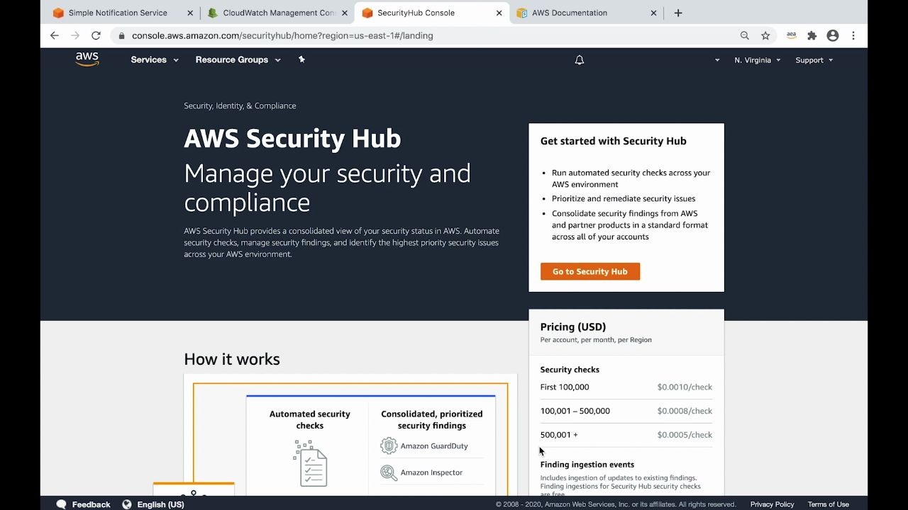 采用 Security Hub 在 Amazon Web Services 云上快速构建安全合规检查与响应自动化哔哩哔哩bilibili