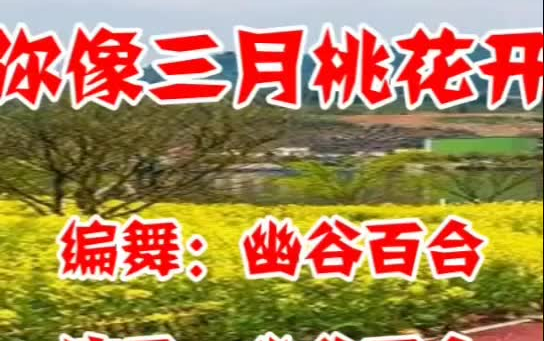 [图]益馨广场舞《你像三月桃花开》背面示范