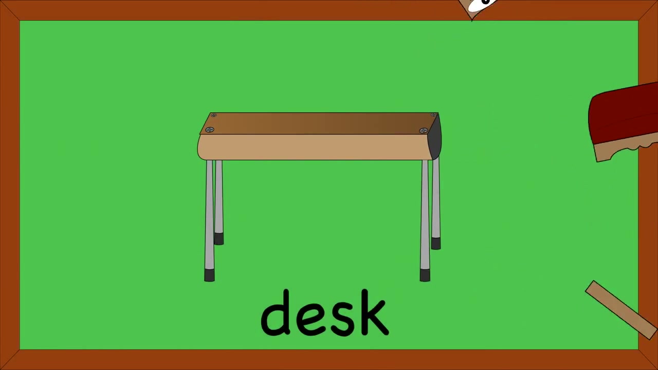 [图]这是什么？ 那是什么? What's this? What's that?这是张桌子。 那是把椅子。This is a desk.That is a chair