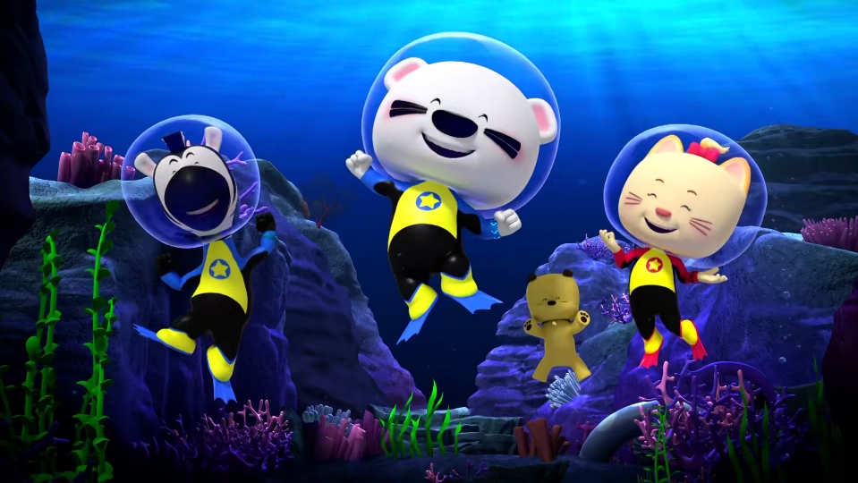 超级小熊布迷第3部 在空中的场景