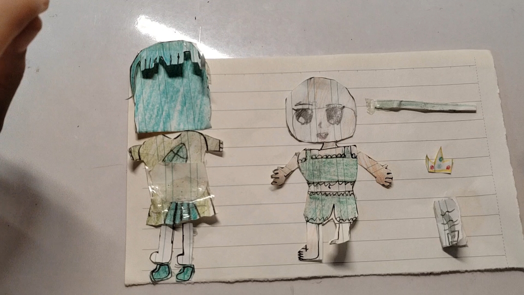 绿色小精灵手工制作哦