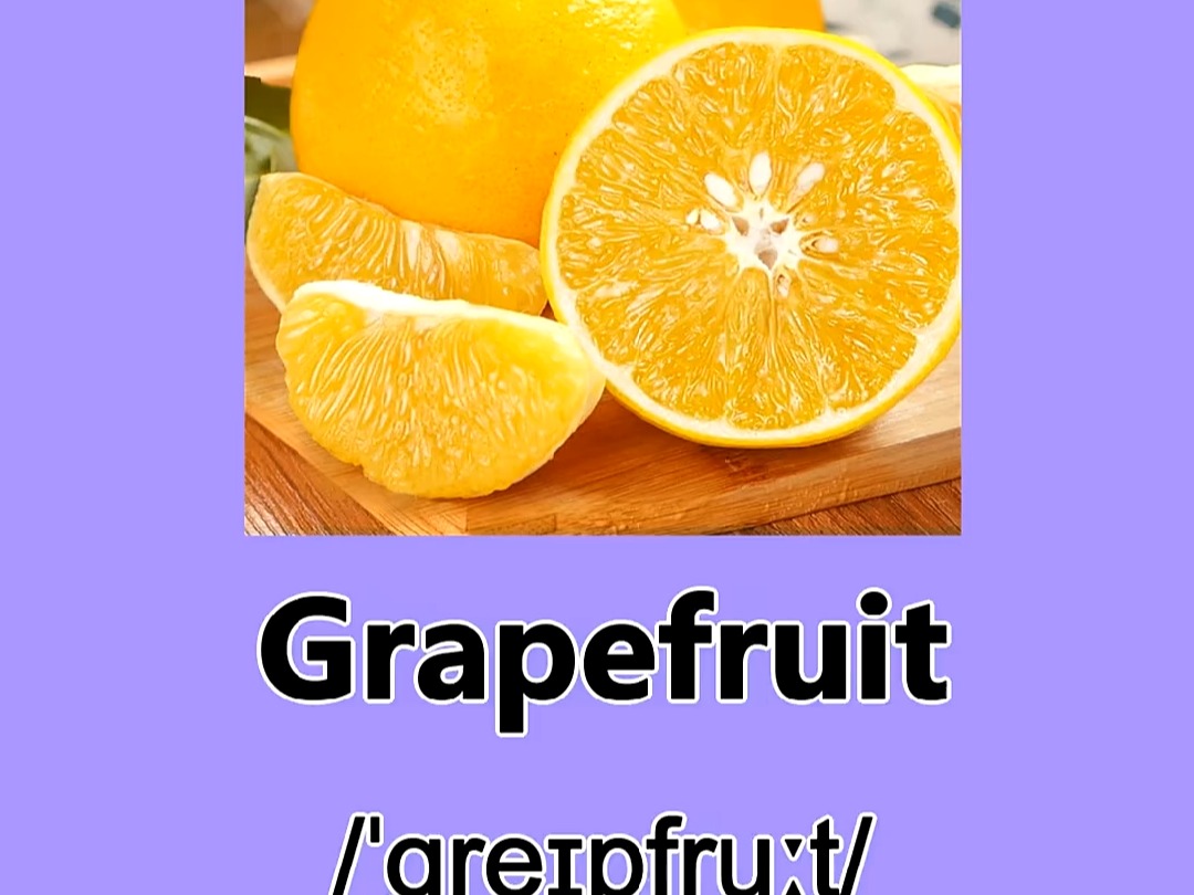 柑橘类水果】橙子,橘子,砂糖橘的英文表达