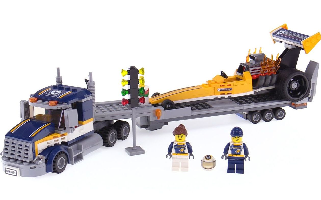 乐高lego 60151 城市系列 高速赛车运输车 2017速拼评测_哔哩哔哩 (゜