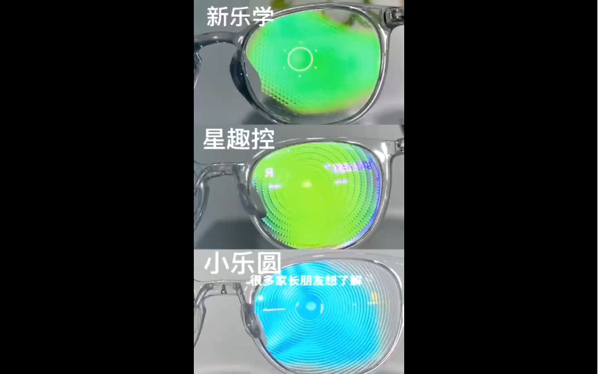 青少年近视防控镜片 #星趣控镜片 和 小乐园镜片 ,新乐学镜片 的区别