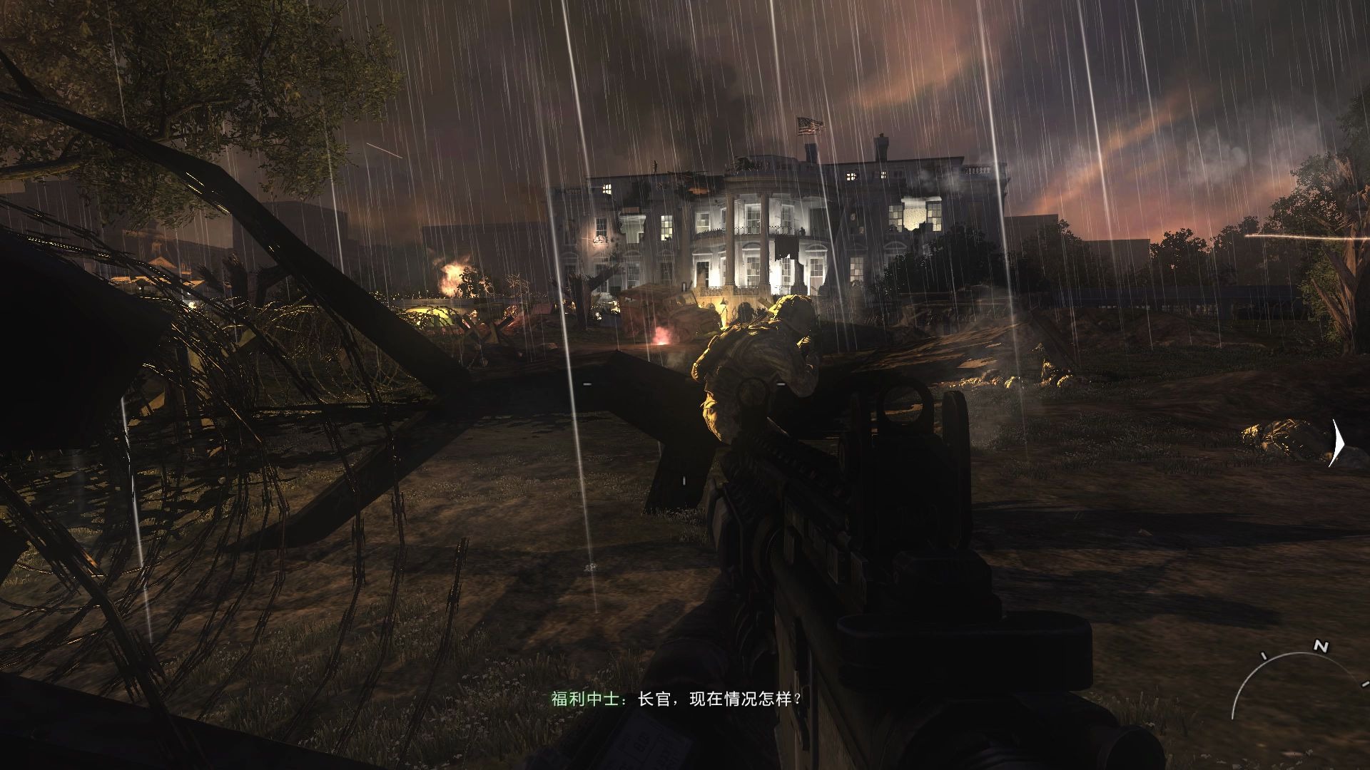 活动作品使命召唤现代战争2白宫2电脑性能测试