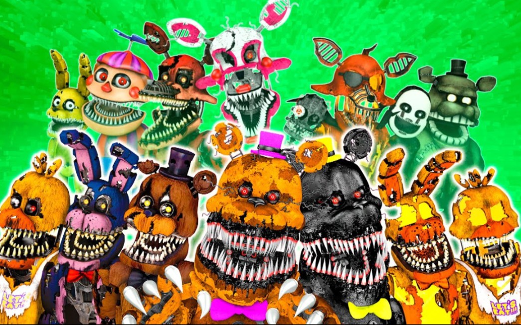 字幕fnafsfm所有fnaf4角色的自我介绍