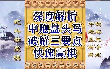 活动作品转破中炮横车盘头马妙招记住三个要点学会此招业8业9都害怕